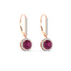 Load image into Gallery viewer, 1-carat-diamond-cute-dangle-halo-round-pink-sapphire-earrings-in-rose-gold-FDEAR11235ROGSADRPI-1.00-CT-NL-RG.jpg
