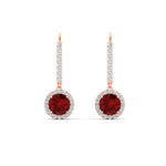 Load image into Gallery viewer, 1-carat-diamond-cute-dangle-halo-round-ruby-earrings-in-rose-gold-FDEAR11235ROGRUDR-1.00-CT-NL-RG.jpg
