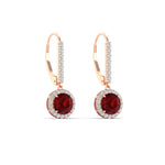 Load image into Gallery viewer, 1-carat-diamond-cute-dangle-halo-round-ruby-earrings-in-rose-gold-FDEAR11235ROGRUDR-1.00-CT-NL-RG.jpg
