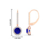 Load image into Gallery viewer, 1-carat-diamond-cute-dangle-halo-round-sapphire-earrings-in-rose-gold-FDEAR11235ROGSABL-1.00-CT-NL-RG.jpg