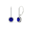 Load image into Gallery viewer, 1-carat-diamond-cute-dangle-halo-round-sapphire-earrings-in-white-gold-FDEAR11235ROGSABL-1.00-CT-NL-WG.jpg