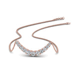 Load image into Gallery viewer, 1-carat-diamond-graduated-smile-necklace-in-FDPD9195-NL-RG
