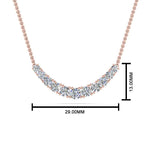 Load image into Gallery viewer, 1-carat-diamond-graduated-smile-necklace-in-FDPD9195-NL-RG
