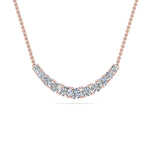 Load image into Gallery viewer, 1-carat-diamond-graduated-smile-necklace-in-FDPD9195-NL-RG
