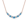 Load image into Gallery viewer, 1-carat-diamond-graduated-smile-necklace-with-blue-topaz-in-FDPD9195GICBLTO-NL-RG