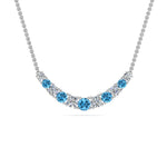 Load image into Gallery viewer, 1-carat-diamond-graduated-smile-necklace-with-blue-topaz-in-FDPD9195GICBLTO-NL-WG

