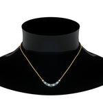 Load image into Gallery viewer, 1-carat-diamond-graduated-smile-necklace-with-blue-topaz-in-FDPD9195GICBLTO-NL-YG
