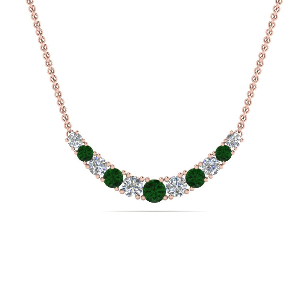 1-carat-diamond-graduated-smile-necklace-with-emerald-in-FDPD9195GEMGR-NL-RG