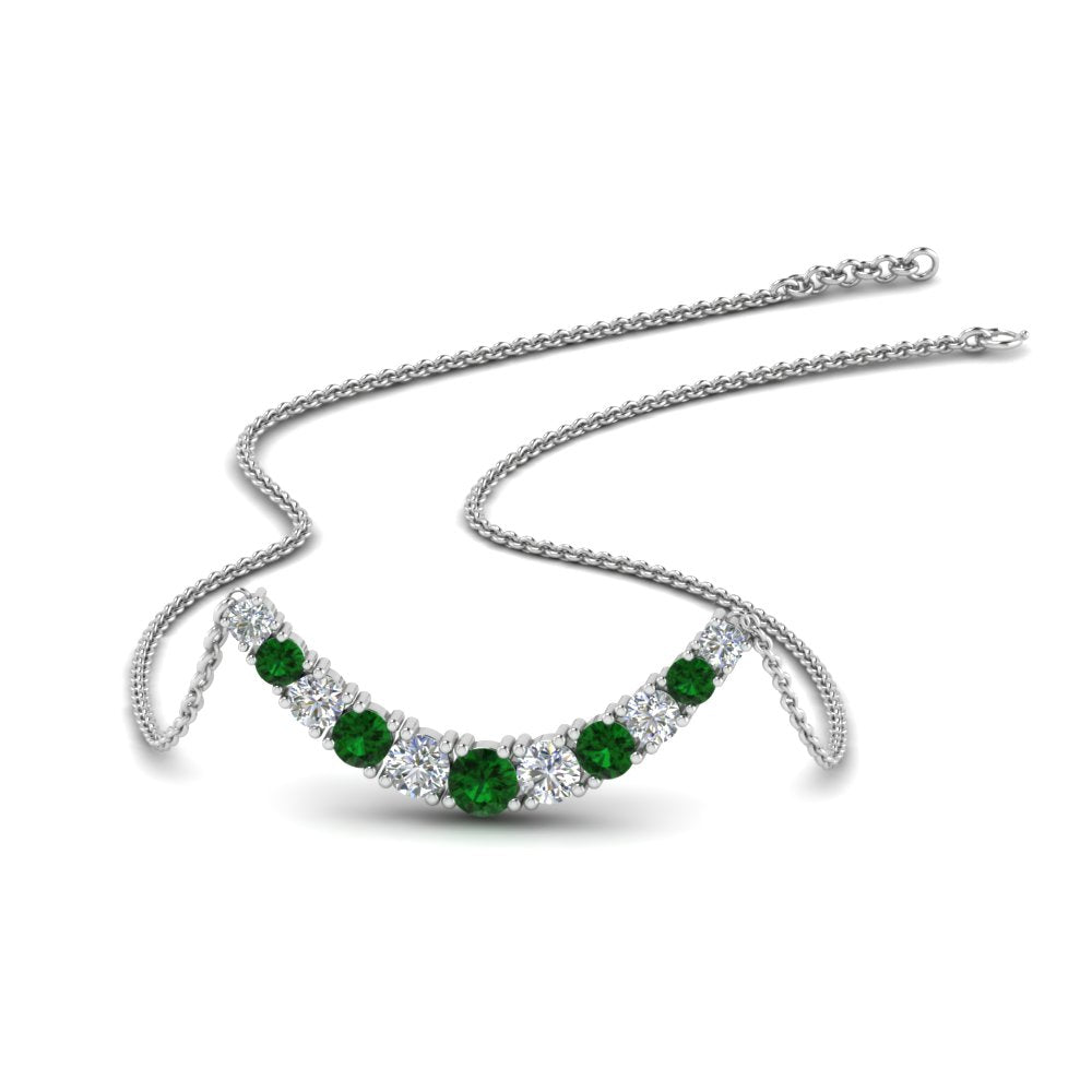 1-carat-diamond-graduated-smile-necklace-with-emerald-in-FDPD9195GEMGR-NL-WG