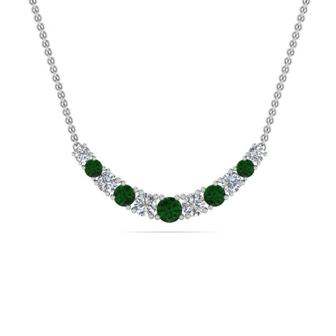 1-carat-diamond-graduated-smile-necklace-with-emerald-in-FDPD9195GEMGR-NL-WG
