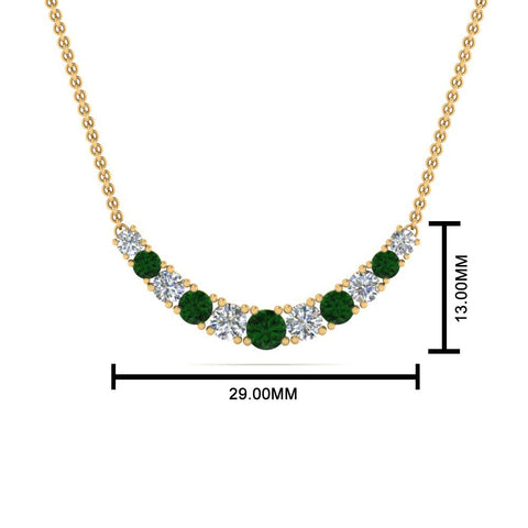 1-carat-diamond-graduated-smile-necklace-with-emerald-in-FDPD9195GEMGR-NL-YG