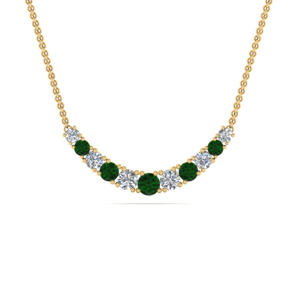 1-carat-diamond-graduated-smile-necklace-with-emerald-in-FDPD9195GEMGR-NL-YG