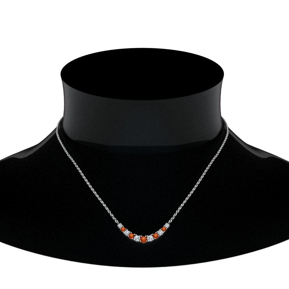 1-carat-diamond-graduated-smile-necklace-with-orange-sapphire-in-FDPD9195GSAOR-NL-WG