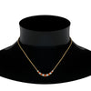 Load image into Gallery viewer, 1-carat-diamond-graduated-smile-necklace-with-orange-sapphire-in-FDPD9195GSAOR-NL-YG