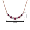 Load image into Gallery viewer, 1-carat-diamond-graduated-smile-necklace-with-pink-sapphire-in-FDPD9195GSADRPI-NL-RG