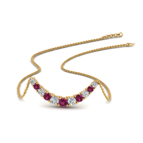1-carat-diamond-graduated-smile-necklace-with-pink-sapphire-in-FDPD9195GSADRPI-NL-YG