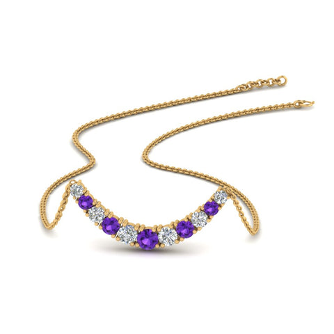 1-carat-diamond-graduated-smile-necklace-with-purple-topaz-in-FDPD9195GVITO-NL-YG