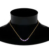 Load image into Gallery viewer, 1-carat-diamond-graduated-smile-necklace-with-purple-topaz-in-FDPD9195GVITO-NL-YG