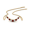 Load image into Gallery viewer, 1-carat-diamond-graduated-smile-necklace-with-ruby-in-FDPD9195GRUDR-NL-YG