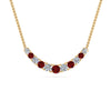 Load image into Gallery viewer, 1-carat-diamond-graduated-smile-necklace-with-ruby-in-FDPD9195GRUDR-NL-YG