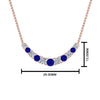 Load image into Gallery viewer, 1-carat-diamond-graduated-smile-necklace-with-sapphire-in-FDPD9195GSABL-NL-RG