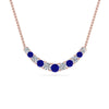 Load image into Gallery viewer, 1-carat-diamond-graduated-smile-necklace-with-sapphire-in-FDPD9195GSABL-NL-RG