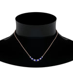 Load image into Gallery viewer, 1-carat-diamond-graduated-smile-necklace-with-sapphire-in-FDPD9195GSABL-NL-RG

