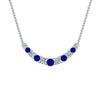 Load image into Gallery viewer, 1-carat-diamond-graduated-smile-necklace-with-sapphire-in-FDPD9195GSABL-NL-WG