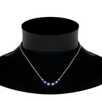 Load image into Gallery viewer, 1-carat-diamond-graduated-smile-necklace-with-sapphire-in-FDPD9195GSABL-NL-WG
