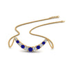Load image into Gallery viewer, 1-carat-diamond-graduated-smile-necklace-with-sapphire-in-FDPD9195GSABL-NL-YG