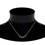 Load image into Gallery viewer, 1-carat-diamond-graduated-smile-necklace-with-sapphire-in-FDPD9195GSABL-NL-YG
