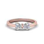 Load image into Gallery viewer, 1-carat-diamond-heart-bow-ring-in-rose-gold-FD8238-1.0carat-NL-RG
