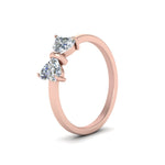 Load image into Gallery viewer, 1-carat-diamond-heart-bow-ring-in-rose-gold-FD8238-1.0carat-NL-RG
