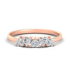 Load image into Gallery viewer, 1-carat-diamond-heart-shape-five-stone-wedding-ring-in-rose-gold-FD9600HTB-1.00CT-NL-RG