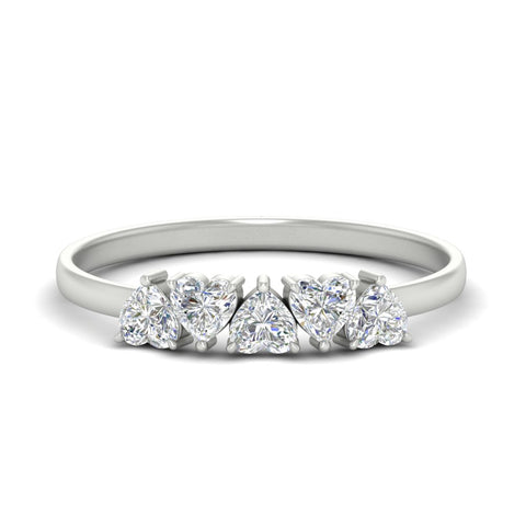1-carat-diamond-heart-shape-five-stone-wedding-ring-in-white-gold-FD9600HTB-1.00CT-NL-WG