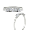 Load image into Gallery viewer, 1-carat-diamond-heart-shape-five-stone-wedding-ring-in-white-gold-FD9600HTBANGLE3-1.00CT-NL-WG