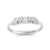 Load image into Gallery viewer, 1-carat-diamond-heart-shape-five-stone-wedding-ring-in-white-gold-FD9600HTBANGLE5-1.00CT-NL-WG