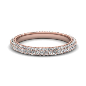 1 Ct. Cluster Micro Pave Band