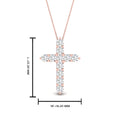 Thumbnail 25 - 1-carat-diamond-simple-cross-pendant-in-FDPD10825-1.00CT-NL-RG