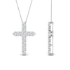 Load image into Gallery viewer, 1-carat-diamond-simple-cross-pendant-in-FDPD10825-1.00CT-NL-WG