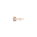 Load image into Gallery viewer, 1 Carat Single Solitaire Princess Cut Male Earring
