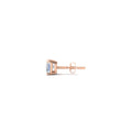 Thumbnail 8 - 1 Carat Single Solitaire Princess Cut Male Earring