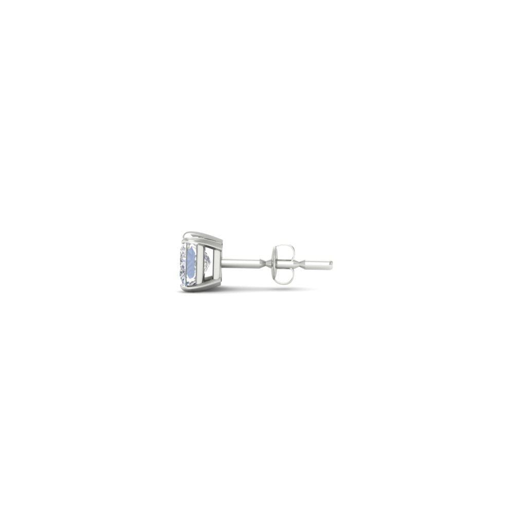1 Carat Single Solitaire Princess Cut Male Earring