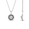 Load image into Gallery viewer, 1-carat-double-halo-black-diamond-round-pendant-necklace-in-white-gold-FDPD1190ROGBLACKANGLE2-NL-1CT-WG-T.jpg?v=1768457619