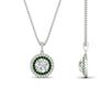 Load image into Gallery viewer, 1-carat-double-halo-emerald-round-pendant-necklace-in-white-gold-FDPD1190ROGEMGRANGLE2-NL-1CT-WG-T.jpg?v=1768457619