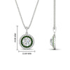 Load image into Gallery viewer, 1-carat-double-halo-emerald-round-pendant-necklace-in-white-gold-FDPD1190ROGEMGRANGLE2-NL-1CT-WG-T_1080x1080-hw.jpg?v=1768457619