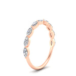 Load image into Gallery viewer, East West Marquise Cut Stacking Band
