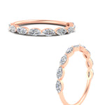 Load image into Gallery viewer, East West Marquise Cut Stacking Band
