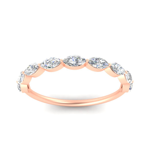 1-carat-east-west-marquise-diamond-stacking-wedding-band-in-rose-gold-FD8398MQBANGLE5-1.00CT-NL-RG