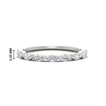 Load image into Gallery viewer, East West Marquise Cut Stacking Band
